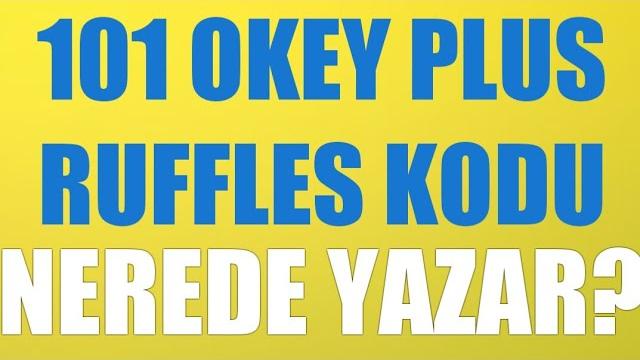 101 Okey Plus Ruffles Cips Kodu Nerede Yazar?