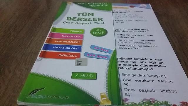 3.Sınıf Tüm Dersler Test Tavsiyesi