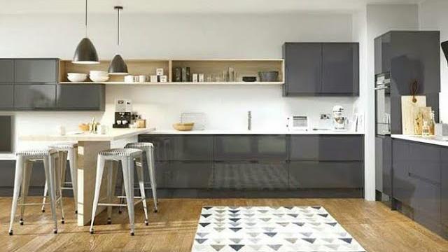 Antrasit Mutfak Dolabı Modelleri