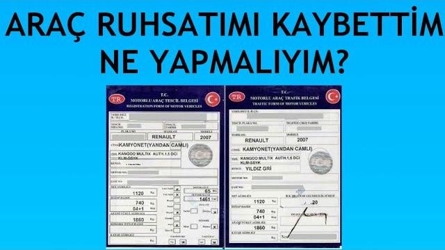 Araç Ruhsatımı Kaybettim Ne Yapmalıyım?
