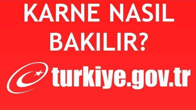 E-Devlet Karne Nasıl Bakılır? Karne Notu Öğrenme