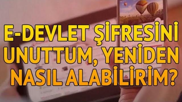 E-Devlet Şifremi Unuttum Ne Yapabilirim? Nasıl Yeni Şifre Alırım?