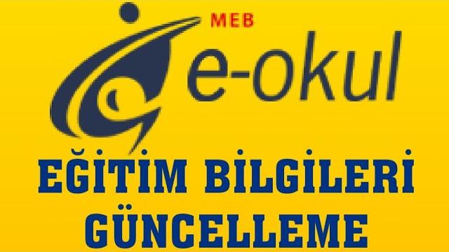 E-Okul Eğitim Bilgileri Güncelleme Nasıl Yapılır?