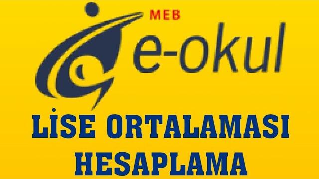 E-Okul Lise Ortalaması Hesaplama