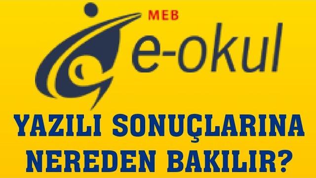 E-Okul Yazılı Sonuçlarına Nasıl Bakılır? Ortalamaya Nereden Bakılır?