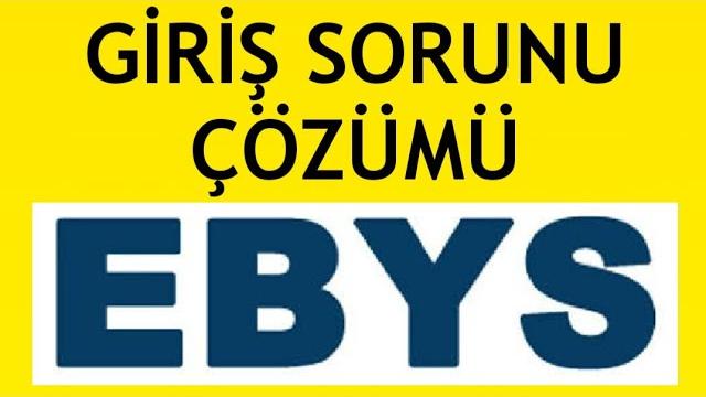 Ebys Giriş Sorunu Çözümü
