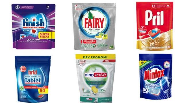 En İyi Bulaşık Makinesi Deterjanı Hangisidir? Finish Fairy Pril Bind Brid Mintax