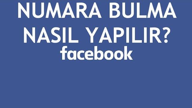Facebook Numara Bulma Nasıl Yapılır?