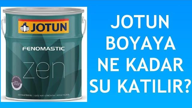 Jotun Boya Ne Kadar Su Katılır? Nasıl Hazırlanır?