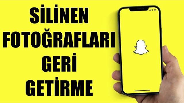 Snapchat Silinen Fotoğrafları Geri Getirme
