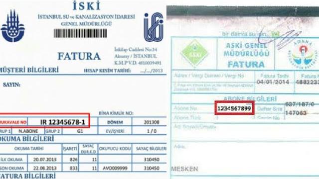 Su Faturası | Abone No | Tesisat No | Müşteri No | Sözleşme No | Mukavele No | Nerede Yazar?