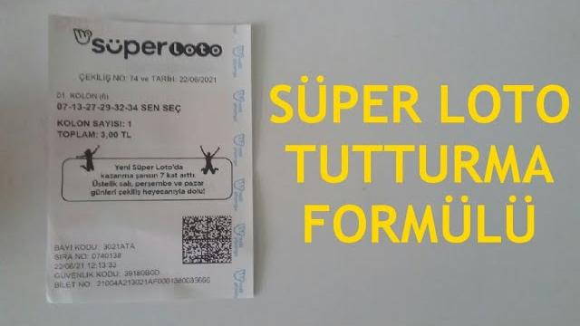 Süper Loto Tutturma Formülü (Garanti Tahminler)