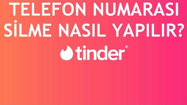 Tinder Telefon Numarası Silme Nasıl Yapılır?
