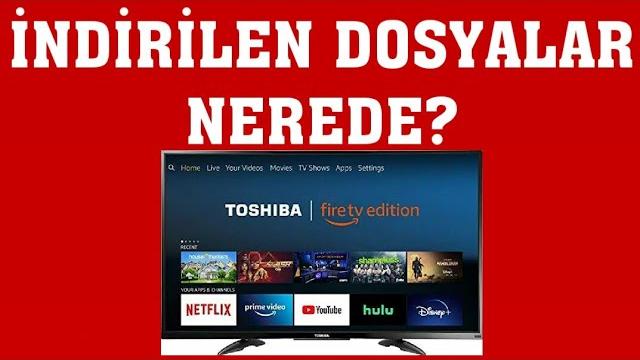 Toshiba TV İndirilen Dosyalar Nerede?