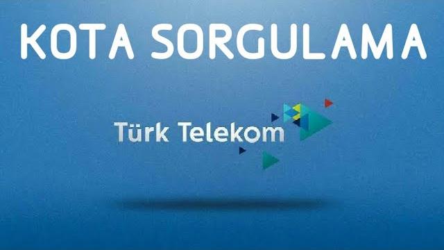 Türk Telekom Kota Sorgulama | Kalan Kullanım Öğrenme