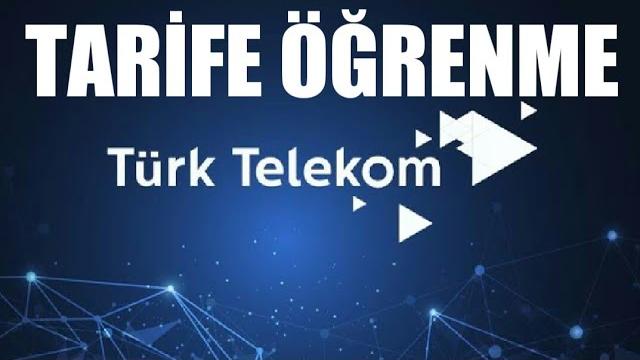Türk Telekom Tarife Öğrenme