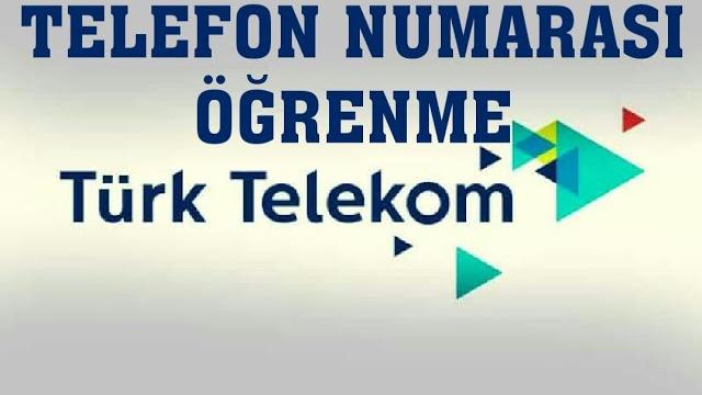 Türk Telekom Telefon Numarası Öğrenme