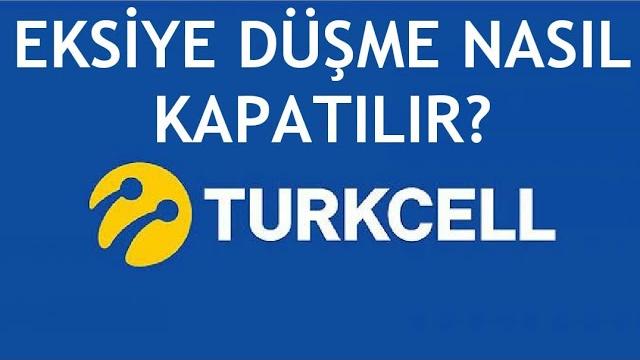 Turkcell Eksiye Düşme Nasıl Kapatılır?