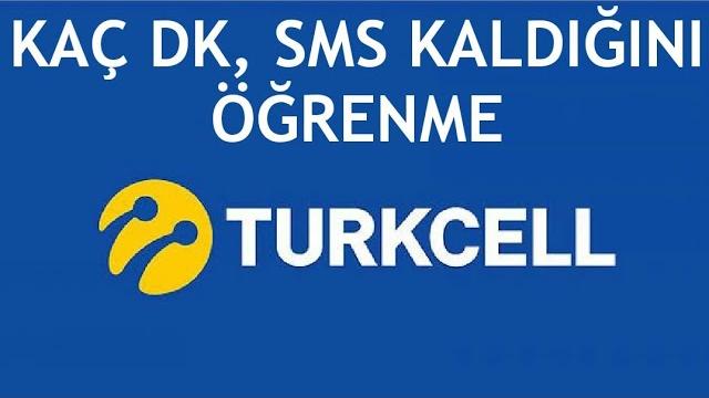Turkcell Kaç Dk, Sms Kaldığını Öğrenme