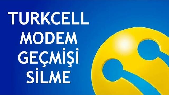 Turkcell Modem Geçmişi Silme