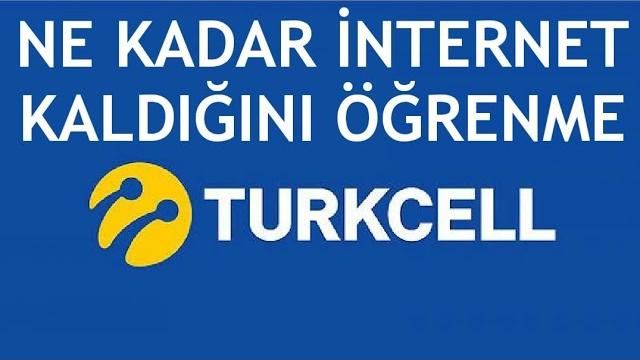 Turkcell Ne Kadar İnternet Kaldığını Öğrenme