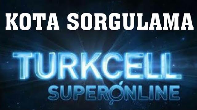 Turkcell Superonline Kota Sorgulama | Kalan Kullanım Öğrenme