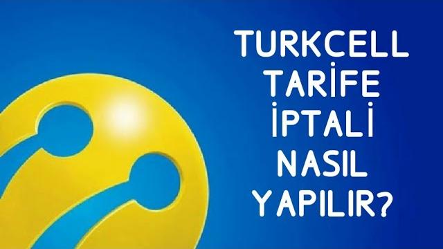 Turkcell Tarife İptal Etme