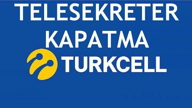 Turkcell Telesekreter Kapatma