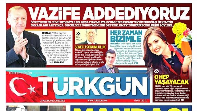 Türkgün Gazetesi Oku Türkgün Gazetesi Manşetleri