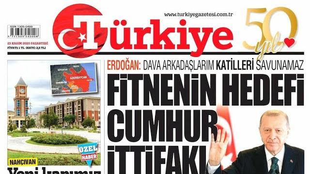Türkiye Gazetesi Oku Türkiye Gazetesi Manşetleri