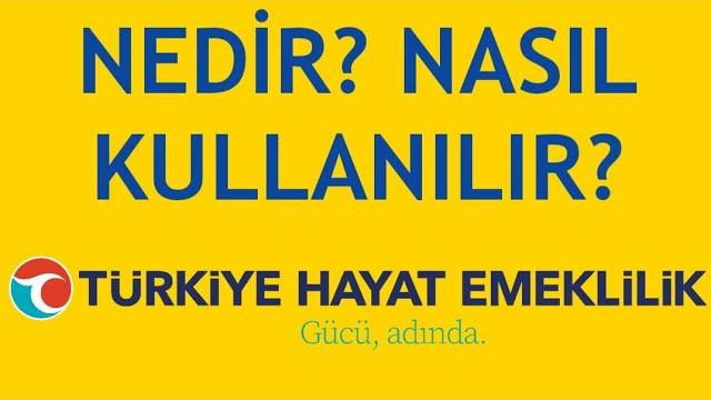 Türkiye Hayat Emeklilik Nedir? Nasıl Kullanılır?