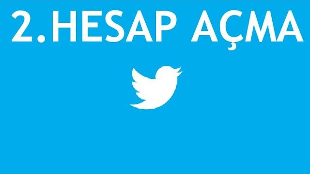 Twitter 2.Hesap Nasıl Açılır?
