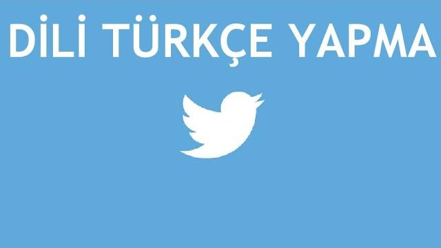 Twitter Dili Türkçe Yapma