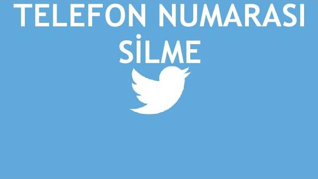 Twitter Telefon Numarası Silme