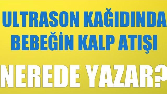 Ultrason Kağıdında Bebeğin Kalp Atışı Nerede Yazar?
