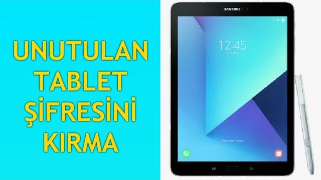 Unutulan Tablet Şifresini Kırmak (Çok Basit)
