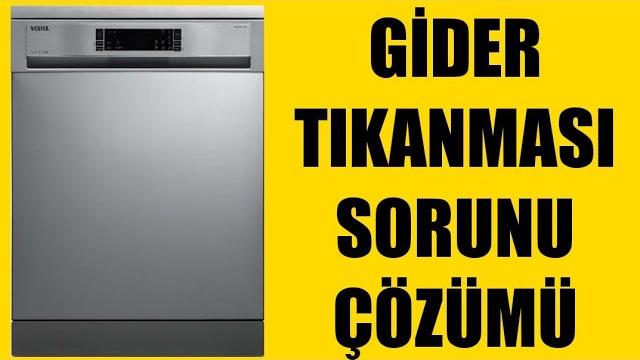 Vestel Bulaşık Makinesi Gider Tıkanması Sorunu Çözümü