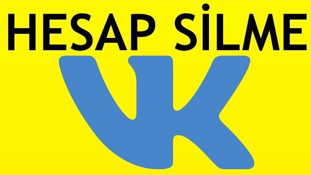 VK Hesap Silme Nasıl Yapılır?