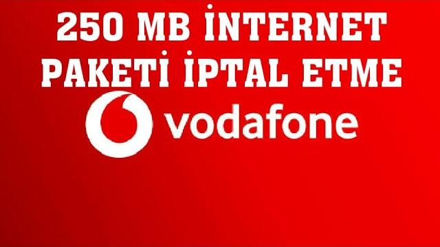 Vodafone 250MB İnternet Paketi Nasıl İptal Edilir?
