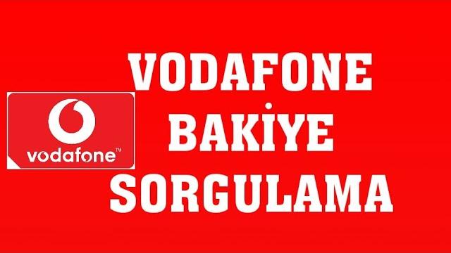 Vodafone Bakiye Sorgulama - Kalan Kontör Öğrenme