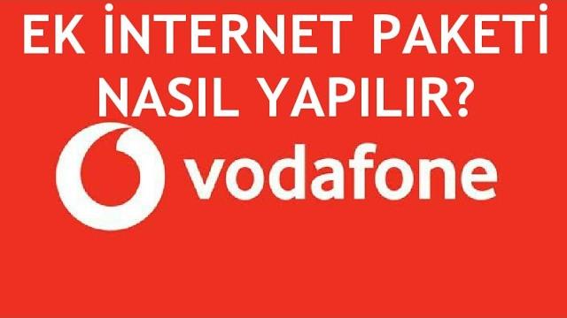 Vodafone Ek İnternet Paketi Nasıl Yapılır?