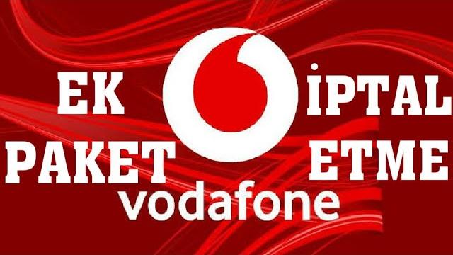 Vodafone Ek Paket İptal Etme