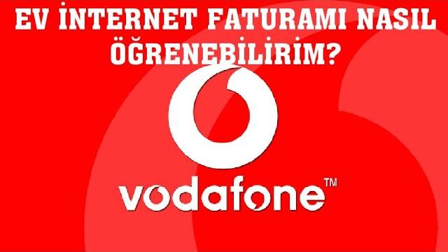 Vodafone Ev İnternet Faturamı Nasıl Öğrenebilirim?