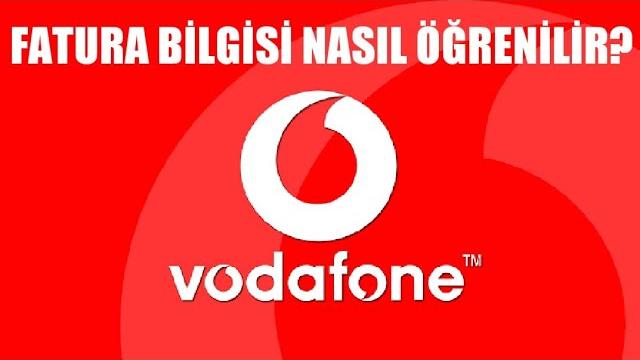Vodafone Fatura Bilgisi Nasıl Öğrenilir?