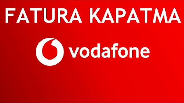 Vodafone Fatura Kapatma