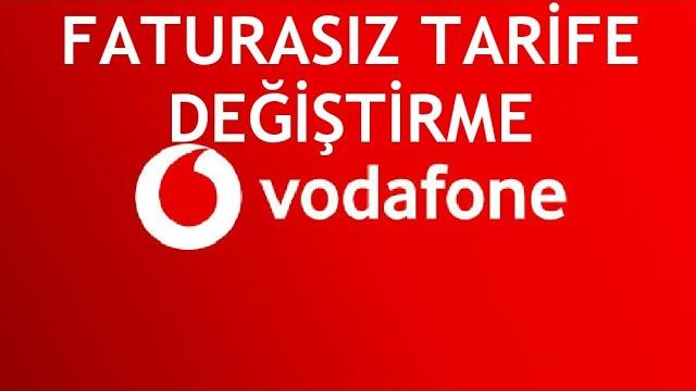 Vodafone Faturasız Paket Değiştirme Nasıl Yapılır?