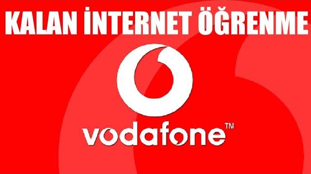 Vodafone Kalan İnternet Öğrenme