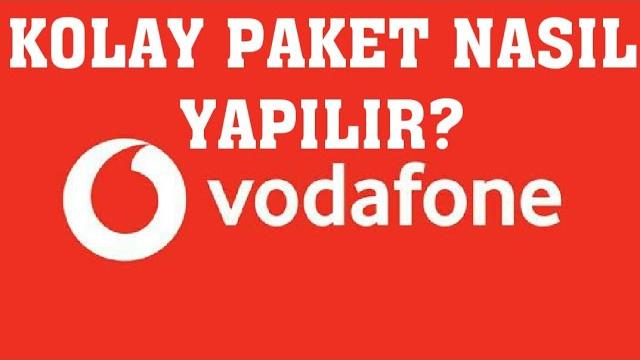 Vodafone Kolay Paket Nasıl Yapılır?