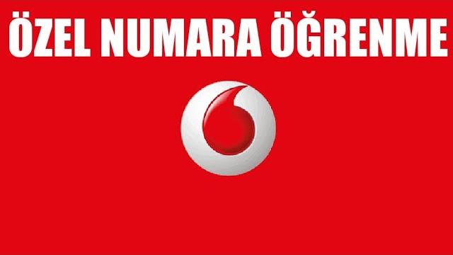 Vodafone Özel Numara Öğrenme
