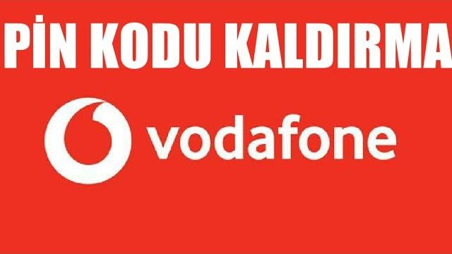 Vodafone Pin Kodu Kaldırma